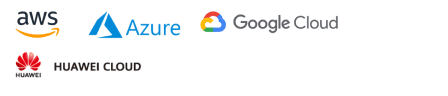 Cloud providers: AWS, Azure, Google Cloud, Huawei Cloud